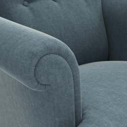 Armchair - Teal - Eco Chenille - Harriet - The Cotswold Company - thumbnail 4