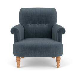 Armchair - Teal - Eco Chenille - Harriet - The Cotswold Company - thumbnail 2