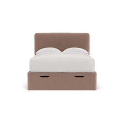 Ellis Double Ottoman Storage Bed - Dusky Rose - Eco Chenille - The Cotswold Company - thumbnail 2