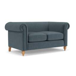 2 Seater Sofa - Teal - Eco Chenille - Rayner - The Cotswold Company - thumbnail 1