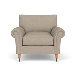 Armchair - Natural - Herringbone Weave - Osbourne - The Cotswold Company - thumbnail 2