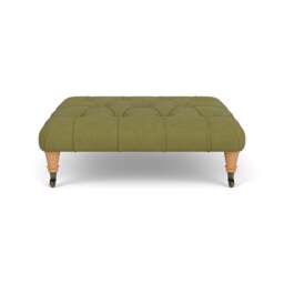 Foot Stool - Apple - House Linen Mix - Amelia - The Cotswold Company - thumbnail 2