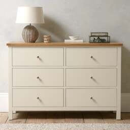 Simply Cotswold Classic Cream 6 Drawer Chest - The Cotswold Company