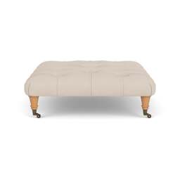 Foot Stool - Lily White - House Linen Mix - Amelia - The Cotswold Company - thumbnail 3
