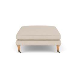Foot Stool - Lily White - House Linen Mix - Taylor - The Cotswold Company - thumbnail 3