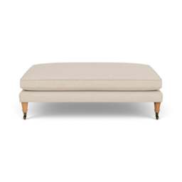 Foot Stool - Lily White - House Linen Mix - Taylor - The Cotswold Company - thumbnail 2