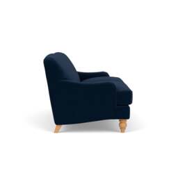 3 Seater Sofa - Deep Blue - Matt Velvet - Ashbee - The Cotswold Company - thumbnail 3