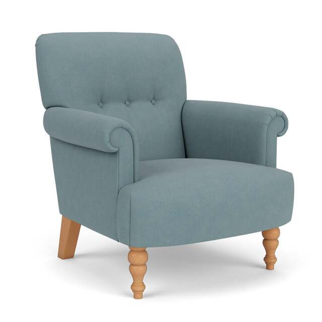 Armchair - Sky blue - House Linen Mix - Harriet - The Cotswold Company - image 1