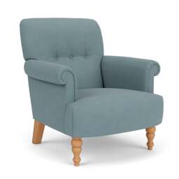 Armchair - Sky blue - House Linen Mix - Harriet - The Cotswold Company - thumbnail 1