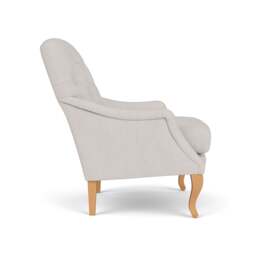 Armchair - Soft White - Luxury Italian Linen - Olivia - The Cotswold Company - thumbnail 3