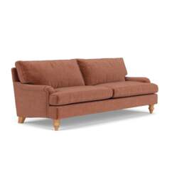 4 Seater Sofa - Cinnamon - Eco Chenille - Morris - The Cotswold Company - thumbnail 1
