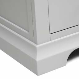 Chantilly Pebble Grey Double Pedestal Dressing Table - The Cotswold Company - thumbnail 5