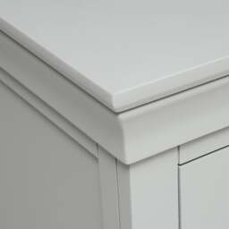 Chantilly Pebble Grey Double Pedestal Dressing Table - The Cotswold Company - thumbnail 3