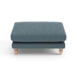 Foot Stool - Teal - Eco Chenille - Emily - The Cotswold Company - thumbnail 4