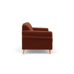 Large 2 Seater Sofa - Brick - Matt Velvet - Chapman - The Cotswold Company - thumbnail 3
