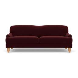 4 Seater Sofa - Dark Rosehip - Matt Velvet - Ashbee - The Cotswold Company - thumbnail 2