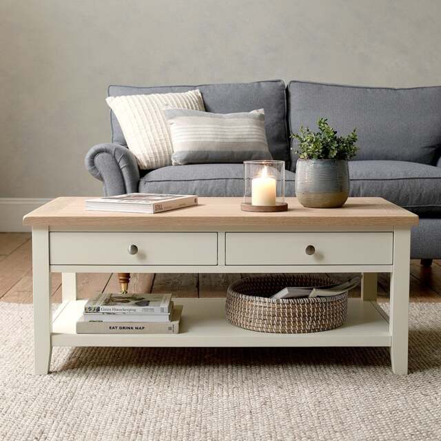 Coffee Table with Drawers - Chester Classic Cream - The Cotswold Company - image 1