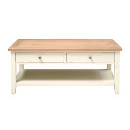 Coffee Table with Drawers - Chester Classic Cream - The Cotswold Company - thumbnail 2