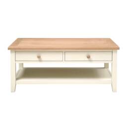 Coffee Table with Drawers - Chester Classic Cream - The Cotswold Company - thumbnail 3