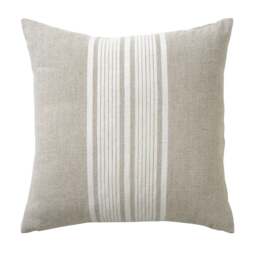 Cotton Linen Bold Stripe Cushion - Natural 45x45cm - Home Accessories - The Cotswold Company - thumbnail 5