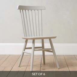 Spindleback Spindleback Dove Grey Dining Chair - Set of 6 - The Cotswold Company