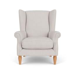 Armchair - Soft White - Luxury Italian Linen - Alice - The Cotswold Company - thumbnail 2