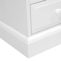 3 Drawer Bedside Table - Pensham Pure White - The Cotswold Company - thumbnail 7