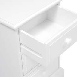 3 Drawer Bedside Table - Pensham Pure White - The Cotswold Company - thumbnail 6