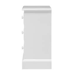 3 Drawer Bedside Table - Pensham Pure White - The Cotswold Company - thumbnail 4