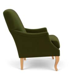 Armchair - Forest Green - Matt Velvet - Elsie - The Cotswold Company - thumbnail 3