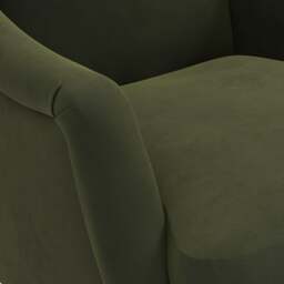 Armchair - Forest Green - Matt Velvet - Elsie - The Cotswold Company - thumbnail 4