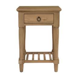 Elkstone Mellow Oak 1 Drawer Bedside Table - The Cotswold Company - thumbnail 2