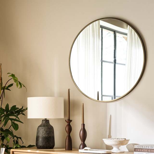 Brushed Bronze Finish Foxcote Round 80cm - Home Accessories - The Cotswold Company - image 1