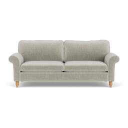 4 Seater Sofa - Grey Mist - Eco Chenille - Hurley - The Cotswold Company - thumbnail 2