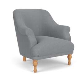 Armchair - Blue Marl - House Weave - Everett - The Cotswold Company