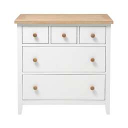 Small 5 Drawer Chest - Chester Pure White - The Cotswold Company - thumbnail 7