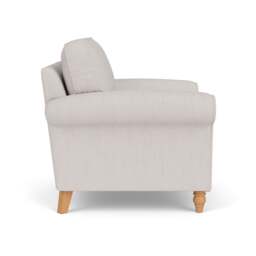 Armchair - Soft White - Luxury Italian Linen - Hurley - The Cotswold Company - thumbnail 3