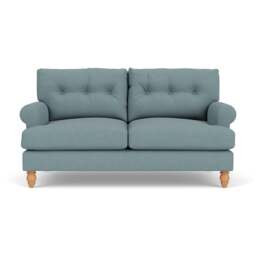 Large 2 Seater Sofa - Sky Blue - House Linen Mix - Talbot - The Cotswold Company - thumbnail 2