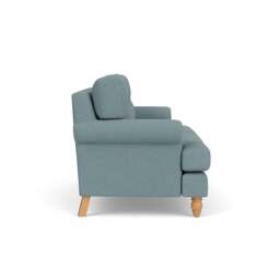 Large 2 Seater Sofa - Sky Blue - House Linen Mix - Talbot - The Cotswold Company - thumbnail 3