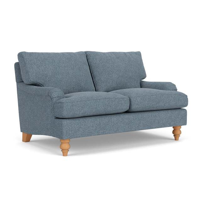 2 Seater Sofa - Mid Blue - Aquaclean Oxford - Morris - The Cotswold Company - image 1