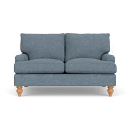 2 Seater Sofa - Mid Blue - Aquaclean Oxford - Morris - The Cotswold Company - thumbnail 2
