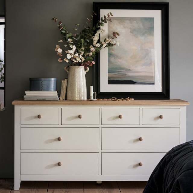 8 Drawer Chest - Chester Classic Cream - The Cotswold Company - image 1