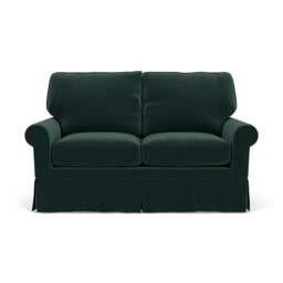 2 Seater Sofa - Lake - Matt Velvet - Dawson - The Cotswold Company - thumbnail 2