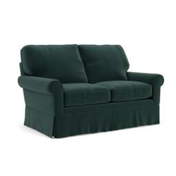 2 Seater Sofa - Lake - Matt Velvet - Dawson - The Cotswold Company - thumbnail 1