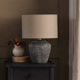 Briary Grey Table Lamp - Home Accessories - The Cotswold Company - thumbnail 4