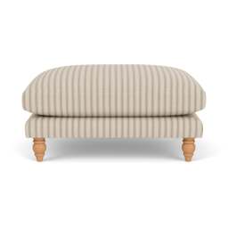Foot Stool - Sage - Kingham Stripe - Emily - The Cotswold Company - thumbnail 2