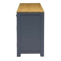 Chalford Inky Blue Single Pedestal Desk - The Cotswold Company - thumbnail 5