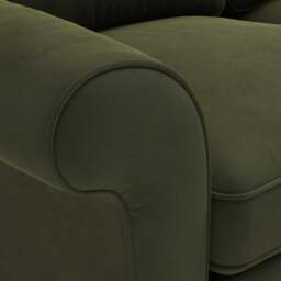 2 Seater Sofa - Forest Green - Matt Velvet - Hurley - The Cotswold Company - thumbnail 4