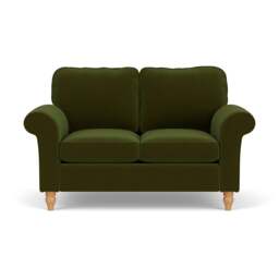 2 Seater Sofa - Forest Green - Matt Velvet - Hurley - The Cotswold Company - thumbnail 2