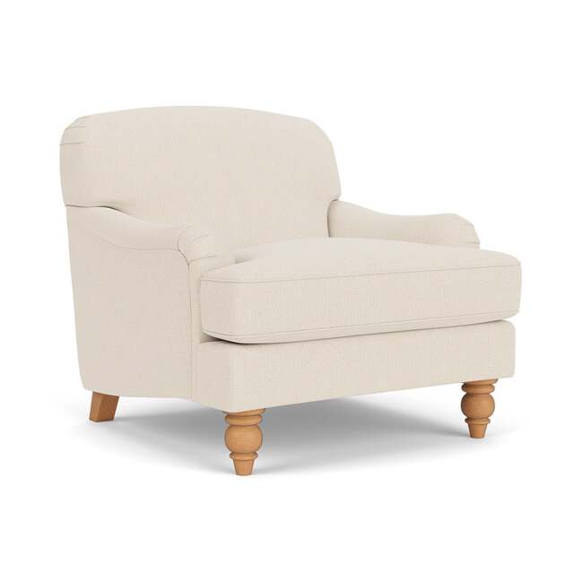 Armchair - Cream - House Weave - Ashbee - The Cotswold Company - image 1